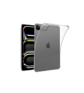 Apple iPad Pro 11 (2024) Kılıf Anti Shock Tablet Silikon - Şeffaf