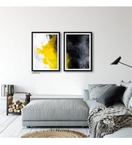 Çerçeveli Doku Efektli Tablo Seti 105x70 cm