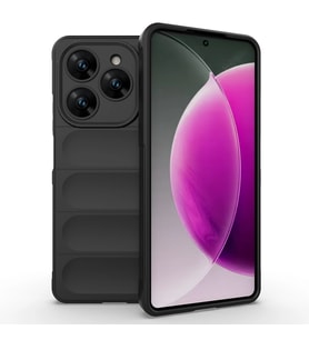 Tecno Spark 20 Pro 4G Kılıf Esnek TPU Oyuklu Arka Yüzey Tasarımlı Zore Etnik Silikon Kapak