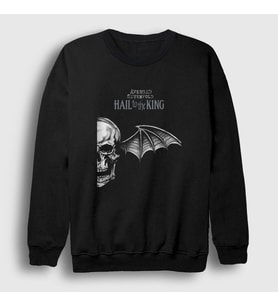 Presmono Unisex Siyah King Avenged Sevenfold Sweatshirt 15781tt