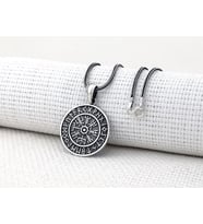 Viking Vegvisir 925 Ayar Gümüş Kolye