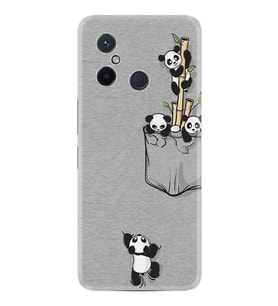 Xiaomi Redmi 12C Kılıf Silikon Desen Özel Seri Pandalar 1798