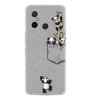 Xiaomi Redmi 12C Kılıf Silikon Desen Özel Seri Pandalar 1798