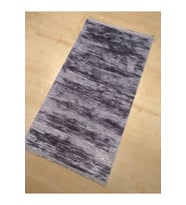 HALILİFE INCİ1 25 GRİ ANTRASİT MAKİNEDE YIKANABİLİR KAYMAZ HALI 80X150 CM