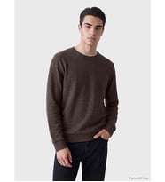 LCWAIKIKI Classic Kahverengi Bisiklet Yaka Erkek Sweatshirt