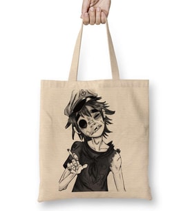 Gorillaz Bez Çanta Uzun Saplı
