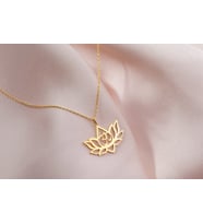 Ohm'lu Lotus Kolye, Yoga Takıları, Meditasyon Kolyesi