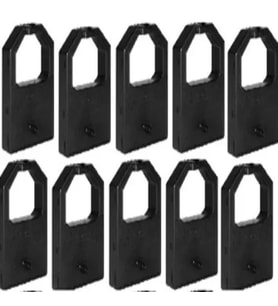 Print Şerit Panasonic KX-P 115 + KX-P 1080 + KX-P 1090 Muadil Şerit 8 + 2 10 Adet Kartuş Nokta Vuruşlu Ekonomik Yazıcı Şeridi (Siyah)