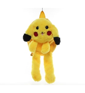 Peluş Işıklı Oynar Kulaklı Pikachu Sırt Çantası