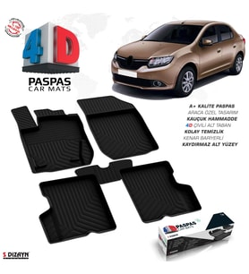 Renault Symbol 3 4D Havuzlu Paspas A+Kalite 2013-2017