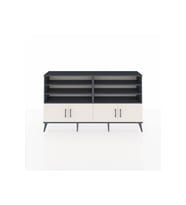 Arges Konsol 6 Raflı 4 Kapaklı 176x30x99 Antrasit-Aytaşı