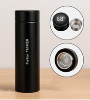 Kişiye Özel Dijital Siyah Termos 450 ML