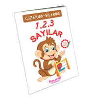 123 Sayılar (Çizerim-Silerim) - Kalem Hediyeli
