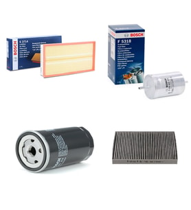 Bosch Filtre Bakım Seti Audi A3 1.6 1.8 1.8 T Benzinli 1999-2003 Hava + Yağ F + Yakıt F. + Polen Bosch