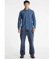 Guess Erkek Mavi Slim Fit Denim Gömlek M4YH55D5EI1-GJRW