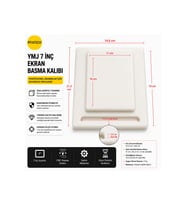 YMJ 7 İnç Uyumlu Ekran Basma Ve Revize Kalıbı - Profesyonel OCA Ekran Cam Yenileme Kalıbı (16x11 cm İç Ölçü)