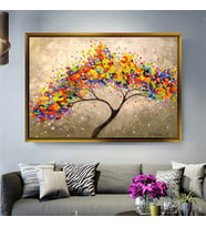 Altın Çerçeveli dekoratif tablo l563 (Gold)