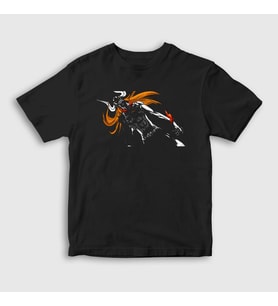 Presmono Unisex Çocuk Siyah Vasto Lorde Anime Bleach T-Shirt 128508tt