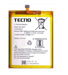 Tkgz Tecno Camon 15 Uyumlu Pil Sıfır - Servis