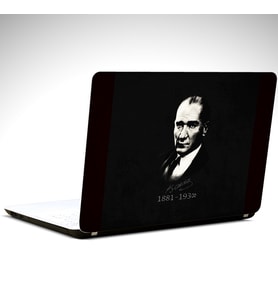 Mustafa Kemal Atatürk Portre Laptop Sticker 17 inch (39X27CM)