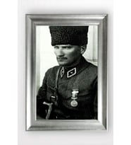 Gümüş Çerçeveli Atatürk Tablo cv1416