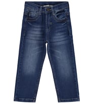 Civil Boys Basic Çizgili 2-5 Yaş Pantolon Kot - Mavi