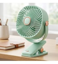 3 Kademeli Mandallı Masaüstü Fan – 360° Tam Tur Dönebilen Oynar Başlıklı Duvara Monte Edilebilen Mini Fan ZB113 (5343)