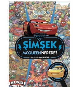 Disney Arabalar Şimşek Mcqueen Nerede? Ara ve Bul Faaliyet Kitabı