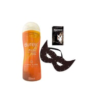 Durex Play 2in1 Ylang Ylang Baştan Çıkartıcı&Kayganlaştırıcı Jel 200 ml + Siyah Deri Göz Maskesi + Hediye