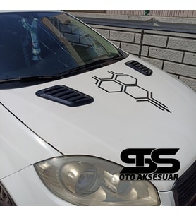 Fiat Linea Uyumlu Piano Black Kaput Üstü Havalandırma Izgarası