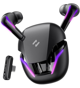 TW970 TWS RGB Gaming Bluetooth Kulaklık - 2.4GHz ve Bluetooth Modu (Siyah)