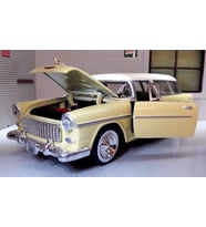 MotorMax 1955 Chevrolet Bel Air Nomad 1/24 Krem Model Araba