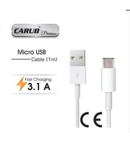 CARUB Telefon-Tablet Şarj Kablosu Usb TYPE C 1mt (Beyaz)