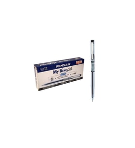 Lexroo 6405 My-King Jel, Metal, Klipsli Kalem, Siyah 0,5 12'li Paket - PE06405SİYAH