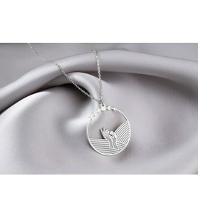 Ay Evreleri Kolye, Ay Evreleri Takılar, Minik Charm Kolye, Göksel Kolye