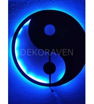 Ying Yang Led Işıklı Tablo