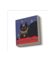 Kedi Baskılı Taş Magnet 5X5
