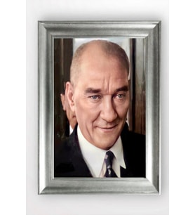 Gümüş Çerçeveli Atatürk Tablo a298