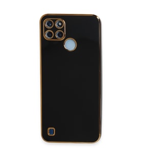Realme C25y Kılıf Volet Silikon - Siyah