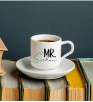 Mr. Tasarımlı Kişiye Özel Türk Kahvesi Fincanı