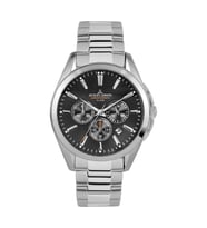Jacques Lemans Derby JL.1-1945.1D Quartz Çelik Gri Siyah Kadran 10 ATM 42 mm Erkek Kol Saati