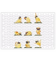 Pug Yoga Köpek Puzzle 240 Parça Yapboz
