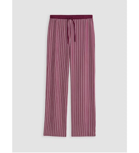 LCW DREAM Kırmızı Beli Lastikli Çizgili Kadın Pijama Alt