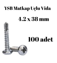 Yıldız Silindir Başlı 4.2x38 YSB Matkap Uçlu Akıllı Vida 100 Adet