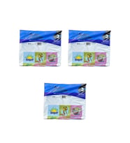 Arma Baskılı Mini Blok Poşet Torba - No : 3 - 30x50 Cm. - Beyaz - 100 Adetlik 3 Paket