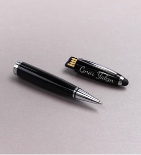 Kişiye Özel Dokunmatik 32 GB Usb Girişli Siyah Renk Kalem