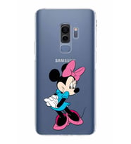 Samsung Galaxy S9 Plus  Kamera Korumalı Kapak Minnie Mouse Tasarımlı  Şeffaf Kılıf