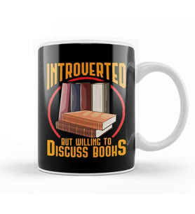 Funny Introverted But Willing To Discuss Books Kupa Bardak Porselen