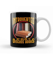 Funny Introverted But Willing To Discuss Books Kupa Bardak Porselen