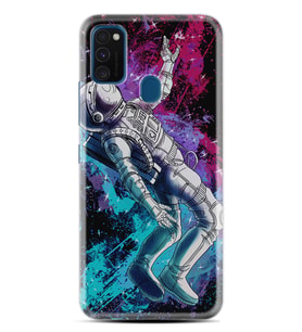 Samsung M21 M22 M23 M30 M31S M32 Kılıf Desenli Silikon Astronot Signs 1753
